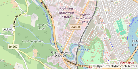 Map of Cardiff
