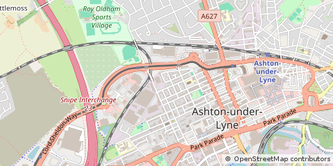 Map of Ashton-Under-Lyne
