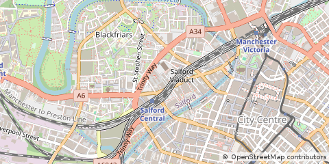 Map of Salford