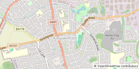 Map of Kingswinford, West Midlands