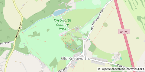 Map of OLD Knebworth, Herts