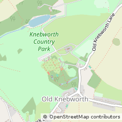 Map of OLD Knebworth, Herts