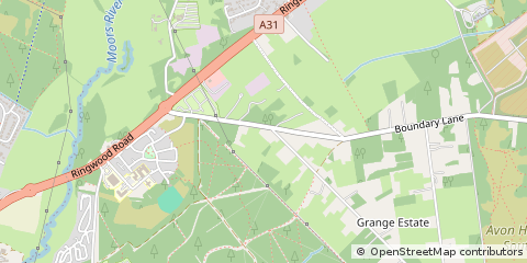Map of Ringwood, Hampshire