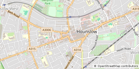 Map of Hounslow, Greater London
