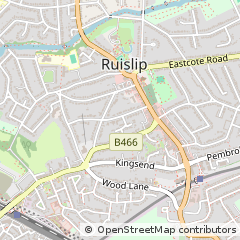 Map of Ruislip,, London,