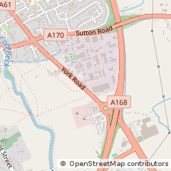Map of Thirsk, North Yorkshire