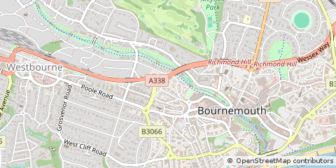 Map of Bournemouth, Dorset