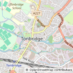 Map of Tonbridge, Kent