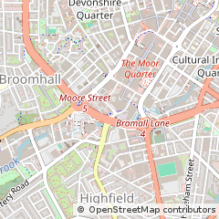 Map of Sheffield