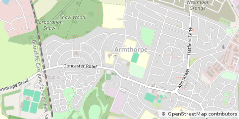 Map of Doncaster, South Yorkshire