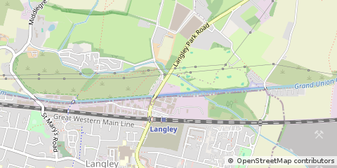 Map of Langley, Iver, Berkshire