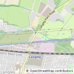 Map of Langley, Iver, Berkshire