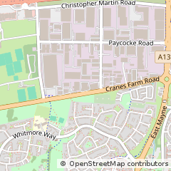 Map of Basildon, Essex