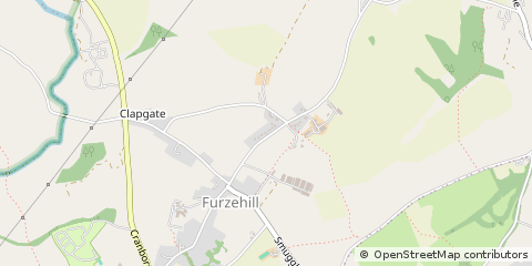 Map of Wimborne, Dorset
