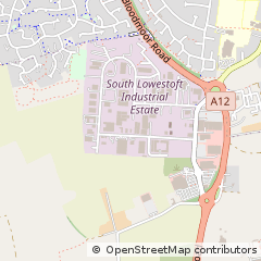 Map of Lowestoft, Suffolk