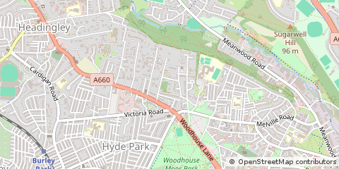 Map of Leeds
