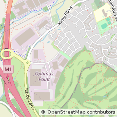 Map of Glenfield, Leicestershire