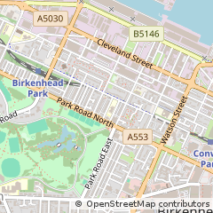 Map of Birkenhead