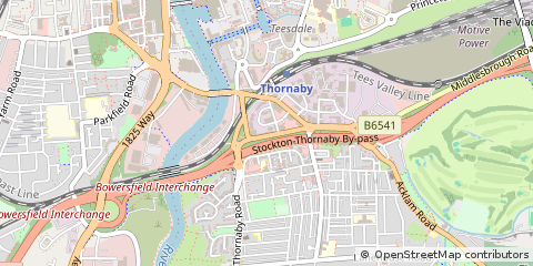 Map of Stockton-on-Tees