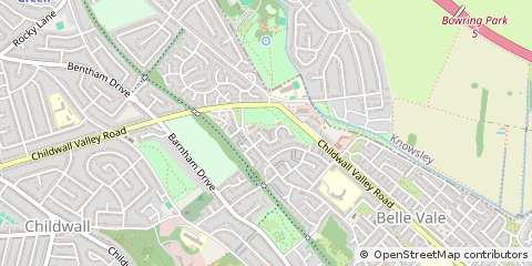 Map of Liverpool, Merseyside
