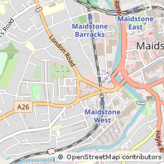 Map of Maidstone, Kent
