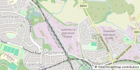 Map of Coatbridge, Lanarkshire