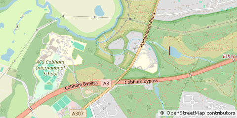 Map of Portsmouth Road, Esher, Surrey