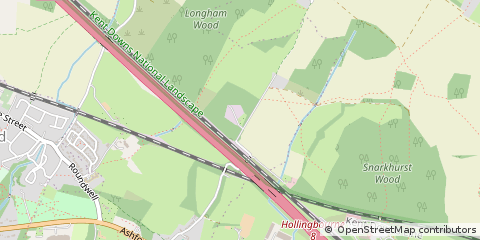 Map of Maidstone, Kent