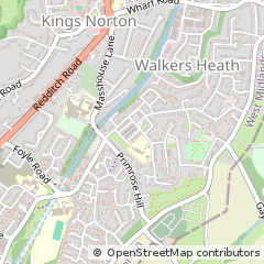 Map of Birmingham, West Midlands