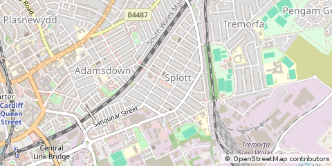 Map of Cardiff