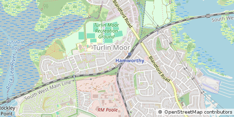 Map of Poole, Dorset