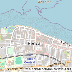 Map of Redcar, Cleveland