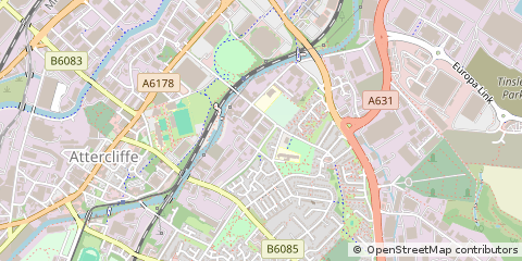 Map of Sheffield