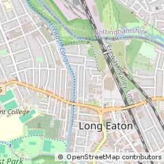 Map of Nottingham, Nottinghamshire