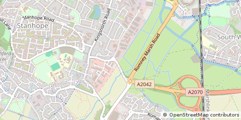 Map of Ashford, Kent