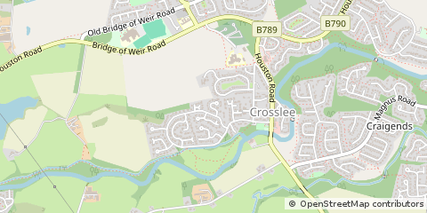 Map of Johnstone, Renfrewshire