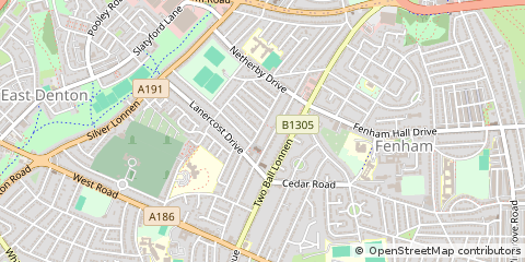 Map of Tyne & Wear, Newcastle Upon Tyne
