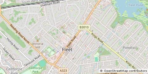 Map of Fleet, Hampshire