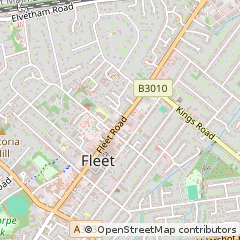 Map of Fleet, Hampshire