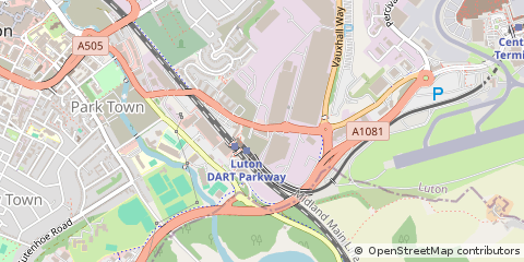 Map of Luton, Bedfordshire