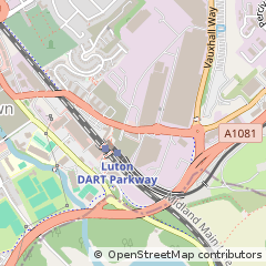 Map of Luton, Bedfordshire
