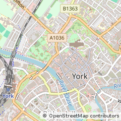 Map of York, North Yorkshire
