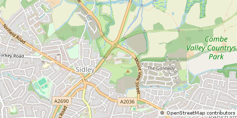 Map of Bexhill, East Sussex