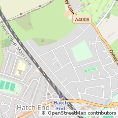 Map of Pinner, Middlesex