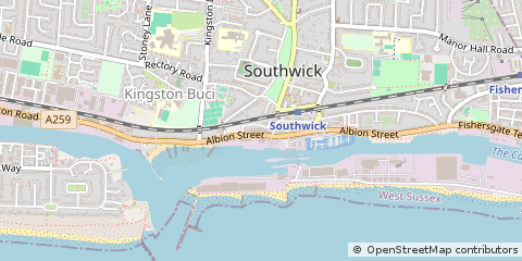 Map of Brighton, West Sussex