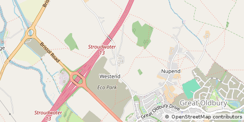 Map of Stonehouse, Gloucestershire