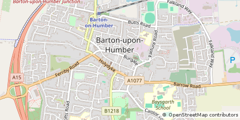Map of Barton-Upon-Humber
