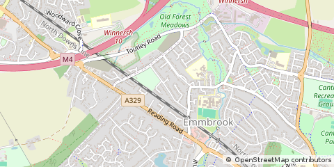 Map of Wokingham