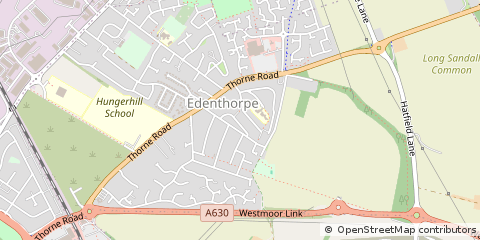 Map of Doncaster, South Yorkshire