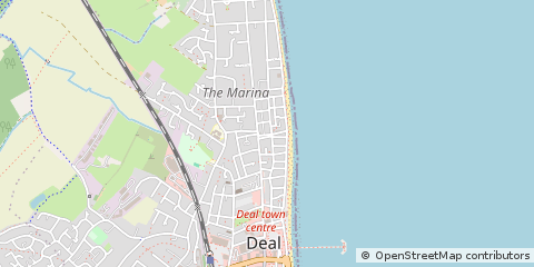 Map of Deal, Kent